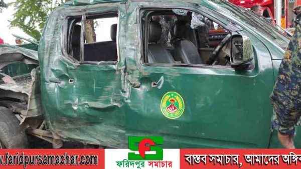 ফরিদপুরে সড়ক দুর্ঘটনায় আনসার গোপালগঞ্জ জেলা প্রধানসহ ৮ জন মারাত্মক আহত