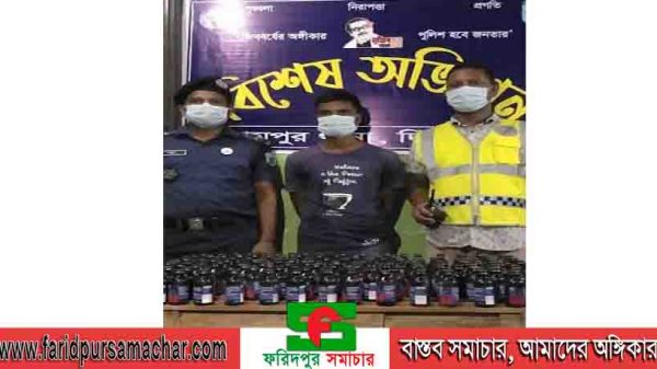 দিনাজপুর বিরামপুর থানা পুলিশের বিশেষ অভিযানে ১৫২ বোতল ফেন্সিডিলসহ গ্রেফতার ১