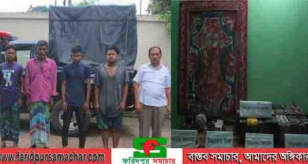 ফরিদপুরে চোর চক্রের ৫ সদস্য আটক
