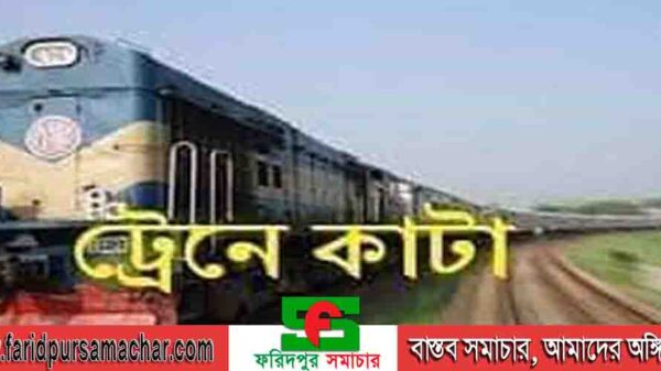 ফরিদপুর শহরের আলীপুর বাদামতলী সড়কে ট্রেনে কাটা পড়ে একজনের মৃত্যু প্রসঙ্গে