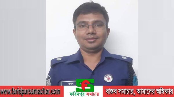 ফরিদপুর পুলিশের শ্রেষ্ঠ সার্কেল অফিসার সুমন রঞ্জন সরকার