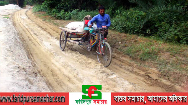 চরভদ্রাসনে মাটিবাহী ট্রাক ও লড়ীগাড়ী ধ্বংস করে দিয়েছে রাস্তা